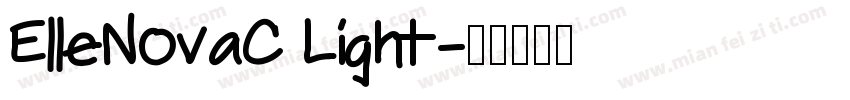 ElleNovaC Light字体转换